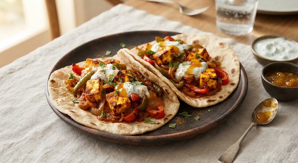 Tikka Paneer & Pepper Wraps